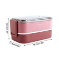 thumbnail image 3 of Bento Clearance! YZEGDCH Stackable Lunch Boxes Reusable Compartment Food Containers for K*ids and Adults Portable Lunchbox for Men/Work/Car/Truck, 3 of 3