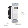 myTouchSmart Programmable Simple Set InWall Digital Smart Light Timer
