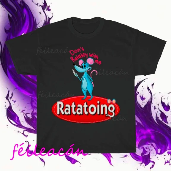 VINTAGE Brand New Ratatoing Logo American T-Shirt Funny Size S to 5XL