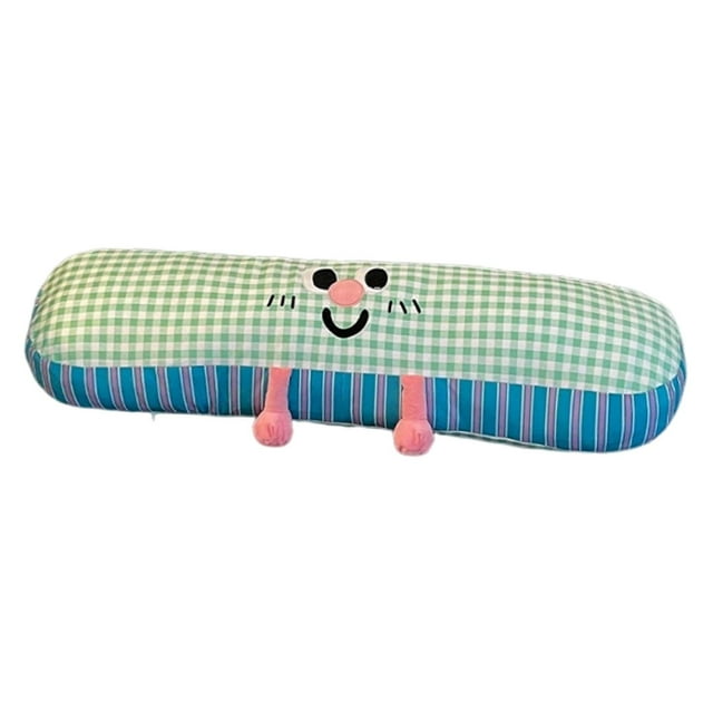 simhoa Long Oreiller Corporel Doux Mignon Oreiller de Câlin de Dortoir pour Femmes Adultes Vert