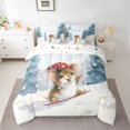 thumbnail image 3 of Homewish Kawaii Guinea Pig Twin Bedding Sets 7-Piece, Winter Christmas Hamster Bedding Comforter Set, Cartoon Animal Reversible Sheet Sets, Breathable Home Decor, 3 of 8