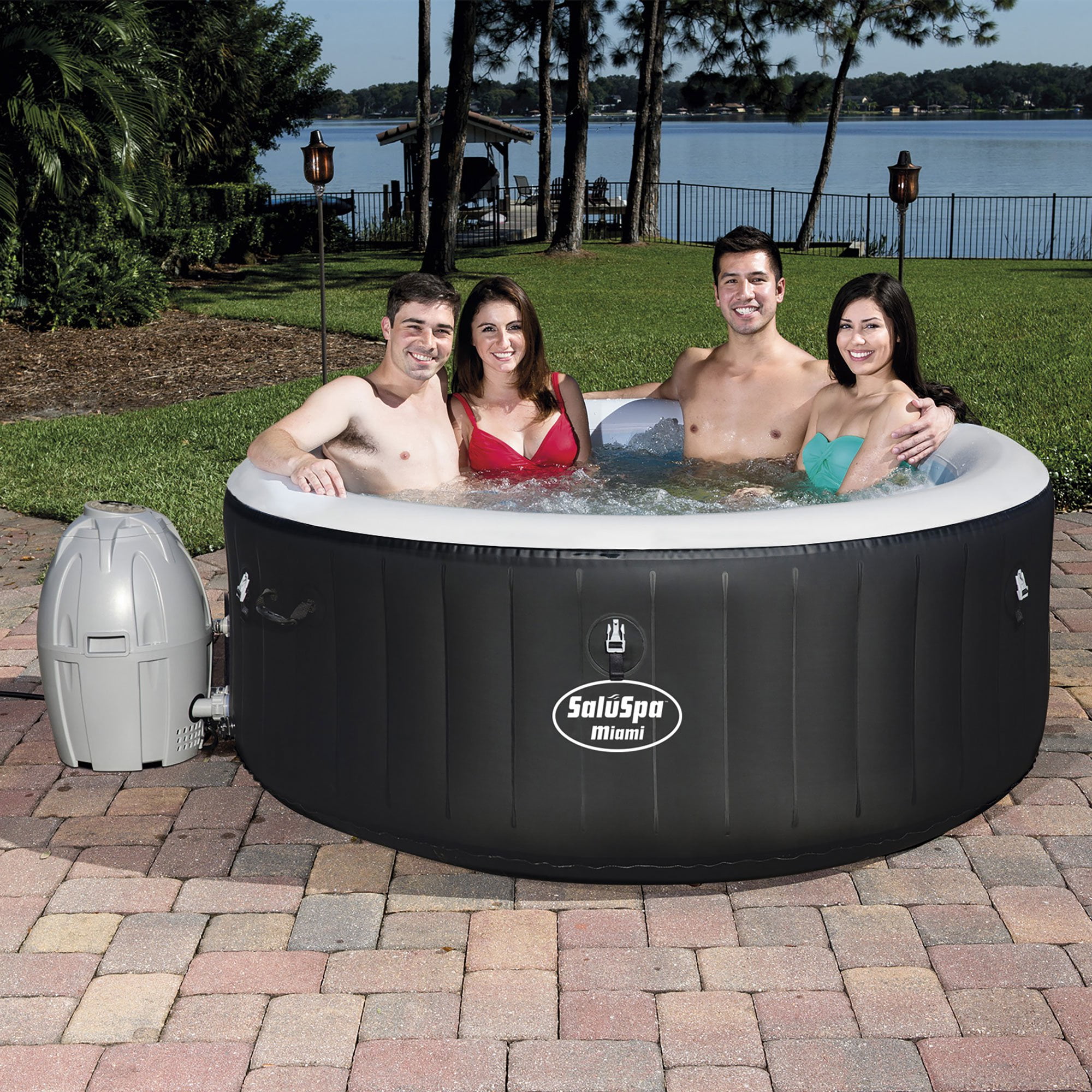 BESTWAY LAY Z SPA 2016 VEGAS INFLATABLE PORTABLE HOT TUB JACUZZI 4-6 PERSON 