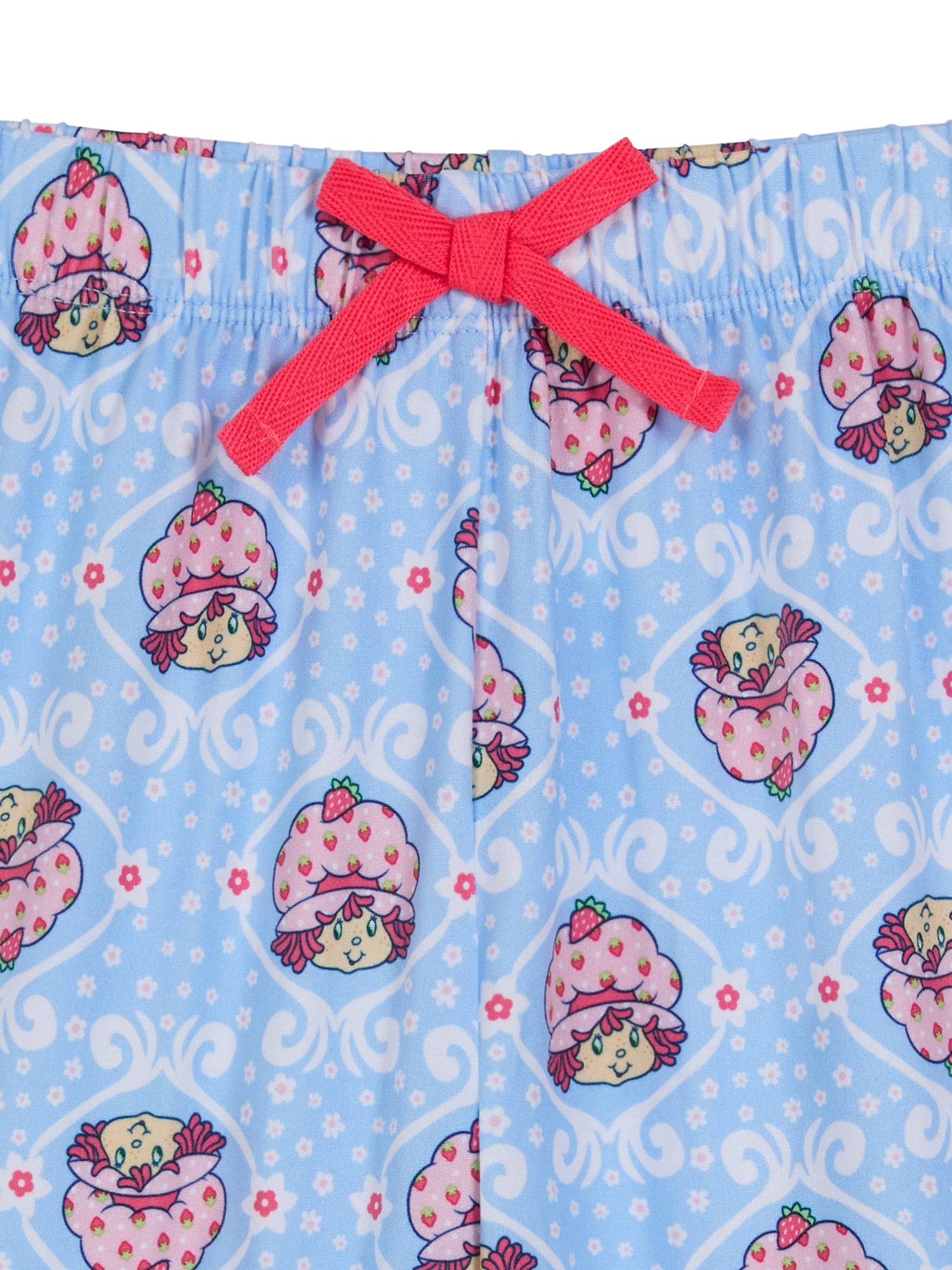 Strawberry Shortcake Toddler Girls Short Sleeve Button Front Top and Sleep Pants, 2-Piece, Sizes 12M-5T