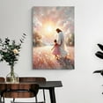 thumbnail image 4 of Aaheei Time with God,Christian Painting Jesus and Girl Picture of Christ LDS Art Bible Painting Jesus Walking with Girl Wall Art Christian Prints Jesus Posters Religious Wall Decor for Bedroom, 4 of 5