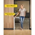 thumbnail image 3 of Retractable Baby Gate for Stairs – 33” Height, Expands up to 55” Width – Safety Gate for Infants, Toddlers, Dogs & Pets – Easy Install, Secure Closure, Gray Mesh Design for Indoor & Outdoor Use, 3 of 10