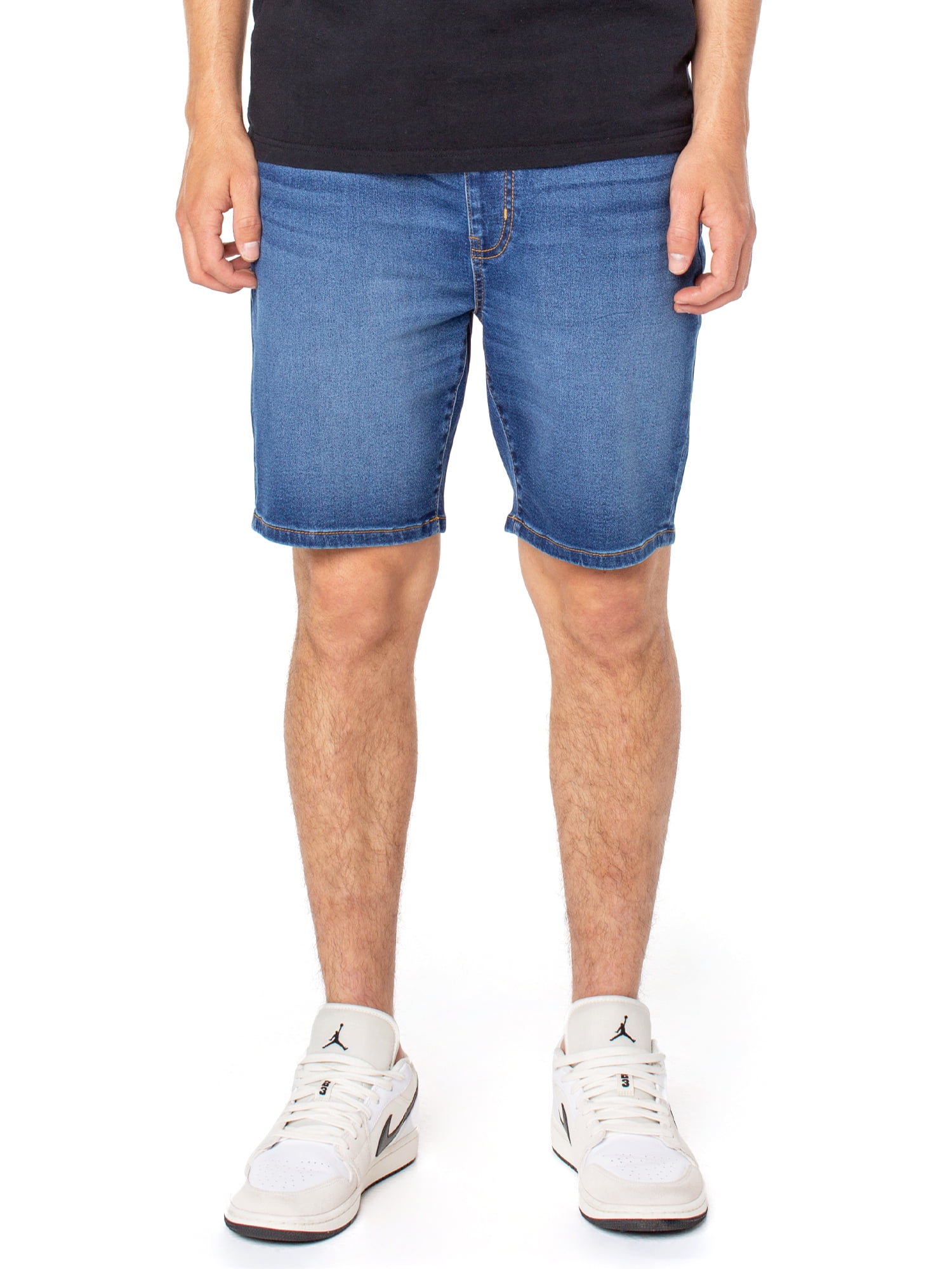 Knit Denim Shorts 