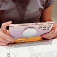 thumbnail image 3 of for Samsung Galaxy S22 Ultra Magnetic Phone Case Compatible with MagSafe Cute Rose Flower Case for Women Girl Luxury Plating Camera Lens Protect Soft Silicone S22 Ultra Case 6.8" (Purple), 3 of 11