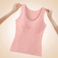 thumbnail image 3 of Bovxnpu Women's Pajama Tops Sleep Shirt, Women's Thermal Shirt Fall Winter Cotton Trimmed Round Neck Warm Suspender Vest Sleeveless Base Layer for Underwear Sleepwear Loungewear, 3 of 10