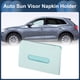thumbnail image 3 of Portatissues para Auto, Soporte de Servilletas para Visor del Sol, Portatissues para Reposabrazos de Auto, Funda de Caja de Servilletas de Ante Negro, 3 of 7