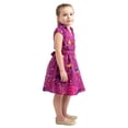 thumbnail image 6 of Baby Girl Casual Dress Collared Button Down Kids Summer Party Sleeveless Dresses in Galaxy Purple, Size 7-8, 6 of 6