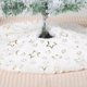 thumbnail image 2 of Minifalda de árbol de Navidad lavable, decoración festiva, patrón de copo de nieve/Estrella, redondo, fiesta de Navidad, decoración del hogar, 2 of 4