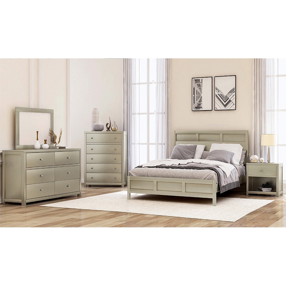 stop now-3pcs bedroom sets, platform beds with nightstand end