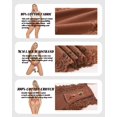thumbnail image 3 of Bragas brasileñas de algodón Sth Big para mujer, sexy, encaje, suave y transpirable, ropa interior atrevida de algodón para mujer, paquete de 6 unidades (6A, grande), 3 of 5