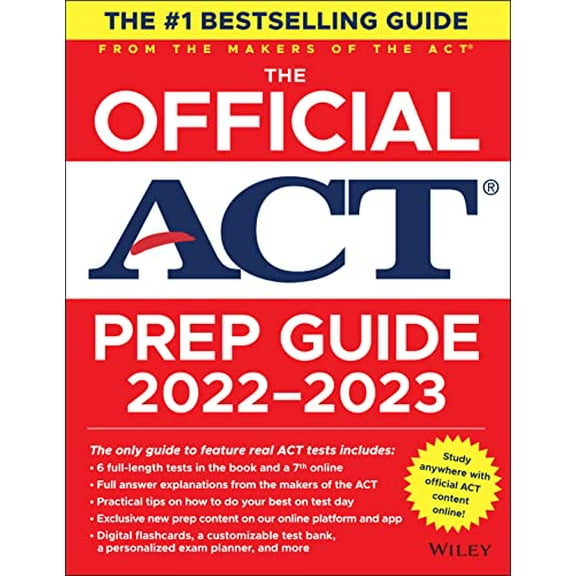 Pre-Owned The Official ACT Prep Guide 2022-2023, (Book   Online Course) (Paperback) by ACT