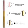 thumbnail image 3 of Palillos de acero inoxidable, 5 pares de palillos de metal reutilizables, juego de palillos antideslizantes para arroz, sushi, fideos, comida asiática, 9 pulgadas, 3 of 8