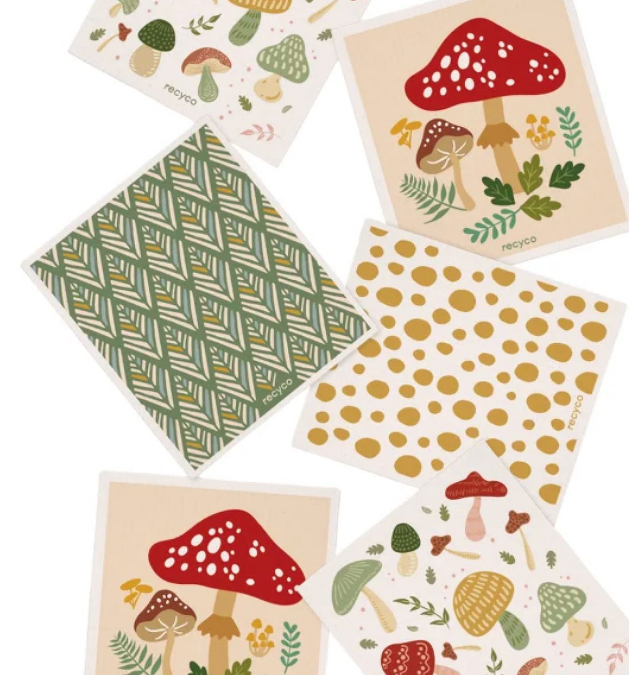 Swedish Dishcloths 12-Piece Set Boho The Perfect Combo of a Sponge and Cloth