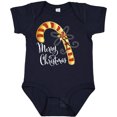 thumbnail image 3 of Inktastic Merry Christmas Red and Gold Candy Cane Boys or Girls Baby Bodysuit, 3 of 5