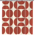 thumbnail image 1 of SIfdSeng Mes Articles Rideau de Douche Mi-Moderne Art Géométrique Abstrait Rideaux de Bain pour Salle de Bain Motif Coloré Unique Polyester Salle de Bain, 1 of 4