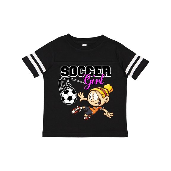 Inktastic Soccer Girl Girls Toddler T-Shirt