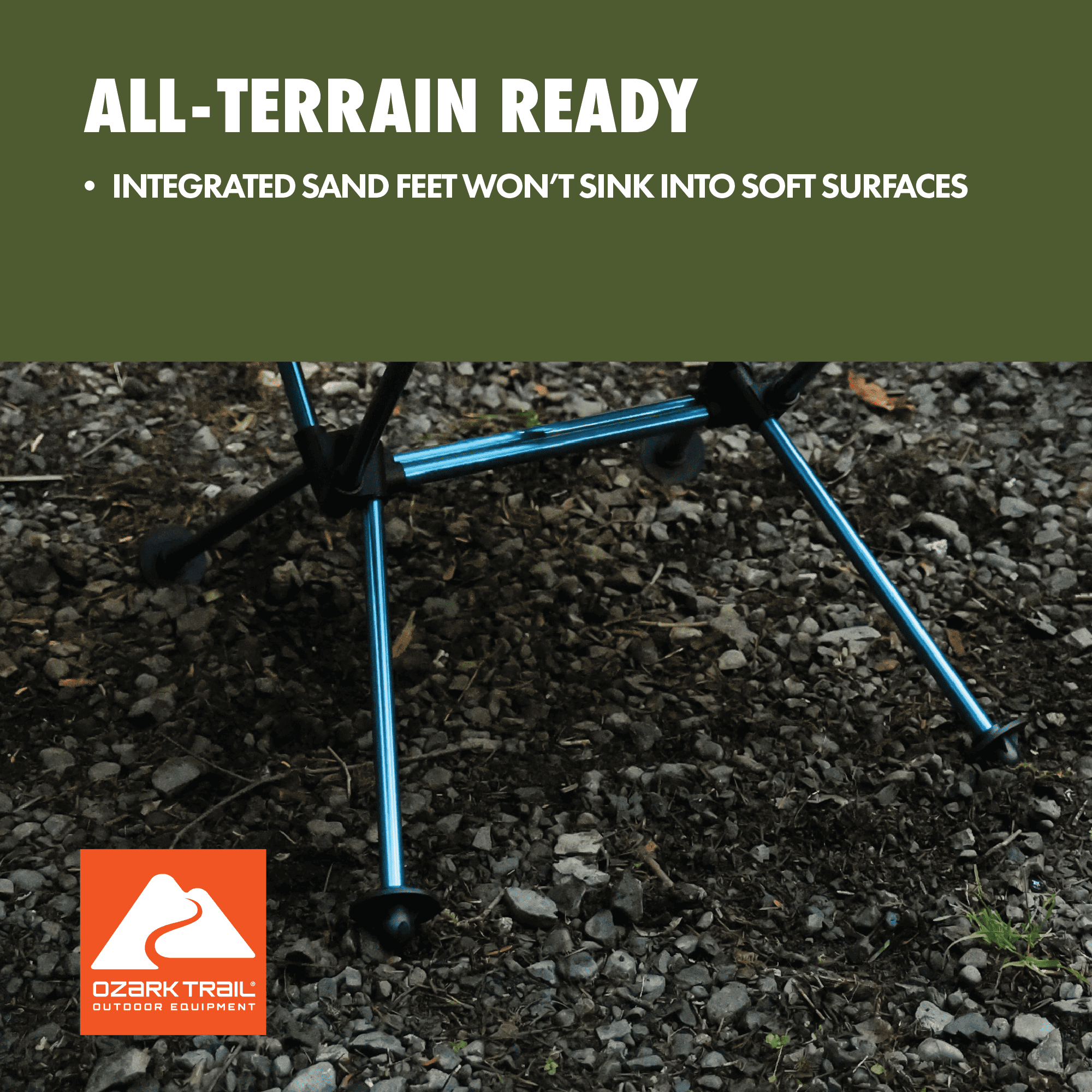 Ozark Trail Ultralight Camp Table With Carry Bag - 21.2" x 20.7" x 14.8"