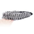 thumbnail image 2 of DIGUAN Messy Wide 2 Strands Synthetic Hair Braided Headband Classic Chunky Plaited Braids Elastic Stretch Hairpiece Women Girl (Salt Pepper), 2 of 4