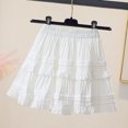 thumbnail image 1 of Falda Rimocy de color blanco pastel para mujer, estilo ballet, minifalda de cintura alta, elegante falda plisada de verano para mujer (2024), 1 of 6