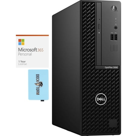 Dell OptiPlex 3090 SFF Home & Business Desktop (Intel i5-10500 6-Core  Integrated Graphics  8GB RAM  512GB PCIe SSD + 2TB HDD (3.5)  Wifi  USB 3.2  Win 10 Pro) with Microsoft 365 Personal   Hub