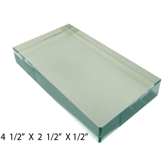 MAXIMIZE Optical Glass Rectangular Prism | 4.5" x 2.5" Dimensions | For Education, Photography & Crafts | Refracts & Disperses Light | Quality Construction