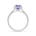 thumbnail image 2 of ANGARA Natural 1.45 ct Tanzanite Twist Rope Split Shank Ring in 925 Sterling Silver for Women (Size-7mm) | December Birthstone, Birthday, Anniversary, Jewelry Gift for Women | Natural Tanzanite Ring, 2 of 8