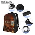 thumbnail image 5 of Honeii Log Cabin Inside Print Laptop Backpack for Work, College, Travel, Daily Backpacks for Men Women, Sport Rucksack,Computer Bag, 5 of 8