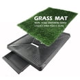 thumbnail image 2 of Dog Pet Grass Potty Patch Portable Large 25x20 w/ Removable Tray - 3 Layer Artificial Turf Faux Grass Pad For Puppy Potty Bathroom Training - Indoor Outdoor, 2 of 4