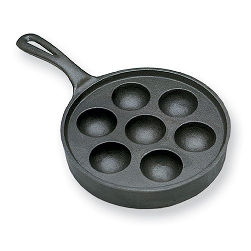 SCI Scandicrafts 7Cup Cast Iron Aebleskiver Pancake Puffs Pan