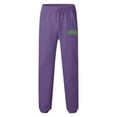 thumbnail image 4 of Zszcpp Work Pants Men Letter Print Solid Pockrt Daily Life Sports Long Running Cool Lounge Trousers Casual Trouser, 4 of 4