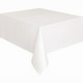 thumbnail image 2 of White Rectangular Plastic Table Cover, 54" x 108", 2 of 3
