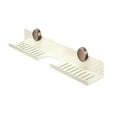 thumbnail image 3 of veasfak Suction Cup Shower Shelf Basket Storage Rack for Apartment Dorm Laundry Room White Length 40cm, 3 of 9