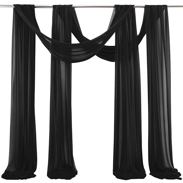 LCXmlly Ensemble de Rideaux de Fond pour Poêle à Rôtir (2 Pcs) Paillettes Résistant à la Décoloration Sans Plis Doux Élégant Décoration de Mariage Extérieure