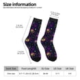 thumbnail image 2 of Wukai Multi-colored Spiders Print Contrast Color Mid-tube Socks, 3D Printing Design Adult Socks, High Elastic Breathable Sports Socks, Suitable for Daily,Unisex, 2 of 6