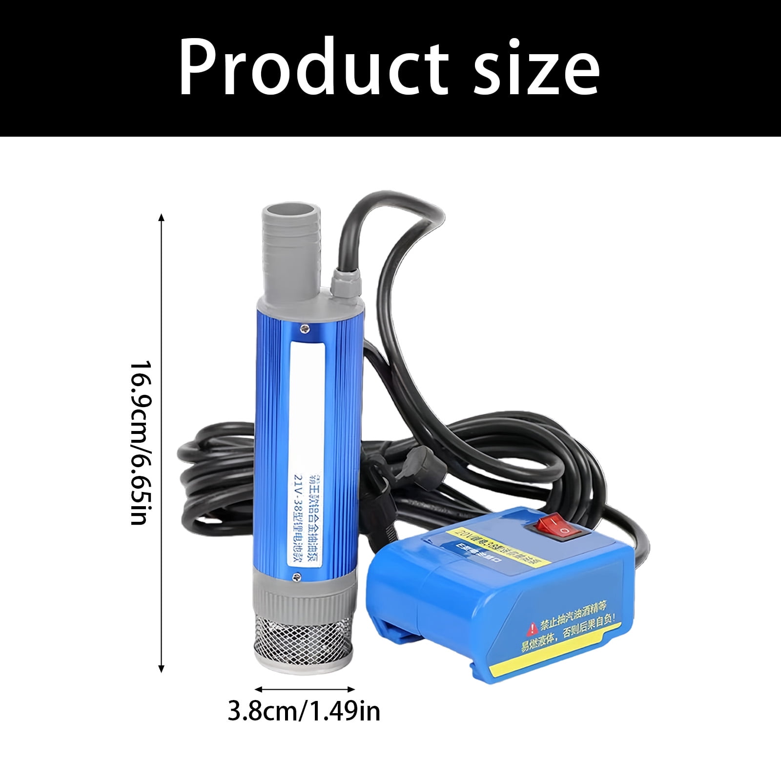 Double Purpose Electric Transfer Pumps High Efficiency Easy Carry Designs Oil Water Pumping Easy to Use for & Water