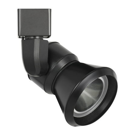 10W Integrated Dimmable LED Metal Track Fixture with Cone Head, Black