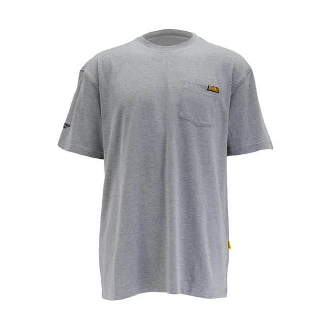 Camiseta DEWALT para hombre, bolsillo, gris jaspeado, talla L