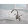thumbnail image 2 of Delta Eldren Spotshield Brushed Nickel 4-in centerset 2-handle WaterSense Mid-arc Residential Handle Bathroom Sink Faucet with Drain, 2 of 9