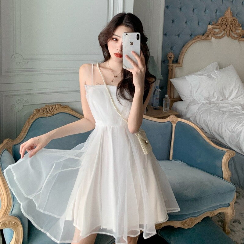 Robe tunique blanche sale
