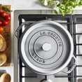 thumbnail image 6 of Staub Cast Iron 2.75-qt Round Cocotte - Graphite Grey, 6 of 8