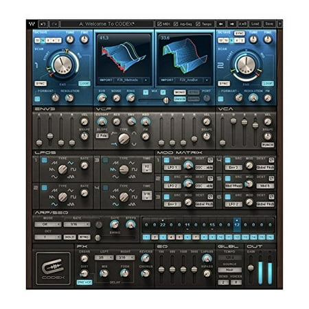 Waves Codex Wavetable Synth | Polyphonic Synthesizer Plugin Software Download Only