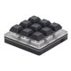 thumbnail image 1 of Teclado Mecánico Para Juegos, ABS Multifuncional, Duradero, Teclado Para Juegos De 9 Teclas, Amplia Aplicación Para Control Industrial, 1 of 7