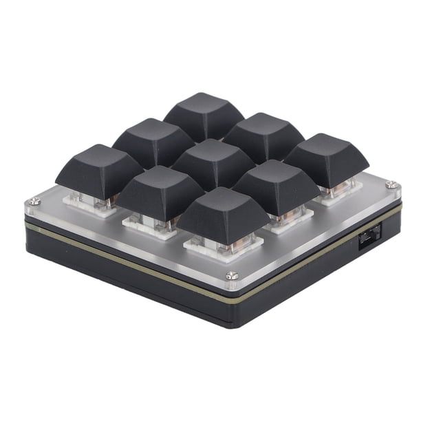 Teclado Mecánico Para Juegos, ABS Multifuncional, Duradero, Teclado Para Juegos De 9 Teclas, Amplia Aplicación Para Control Industrial