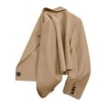 thumbnail image 4 of Sevevn Cardigan Sweaters for Women Women‘s’ Solid Color Long Sleeve Jackets Business Casual Cardigan Fashion Blazer Suit Coat Sales Online Khaki XXL, 4 of 9