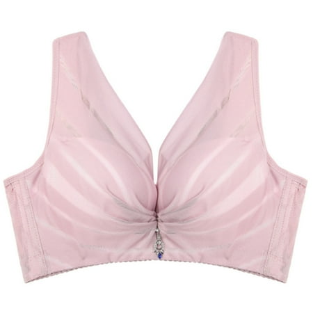 

Alrise Pink Bras for Women Sexy Lace Bralette Solid Cross Side Buckle Bra Brassiere Wireless Push Up Bras For Women