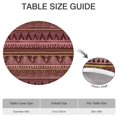 thumbnail image 6 of Elastic Edge Round Table Cover in Floral Boho, Fits 38 to 42 Inch Tables, 44" Spillproof Material for Patio, Party, and Dining, 6 of 7