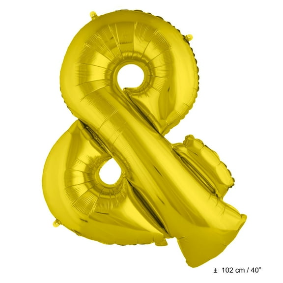 Balloon-Foil-Number &-40"-Gold